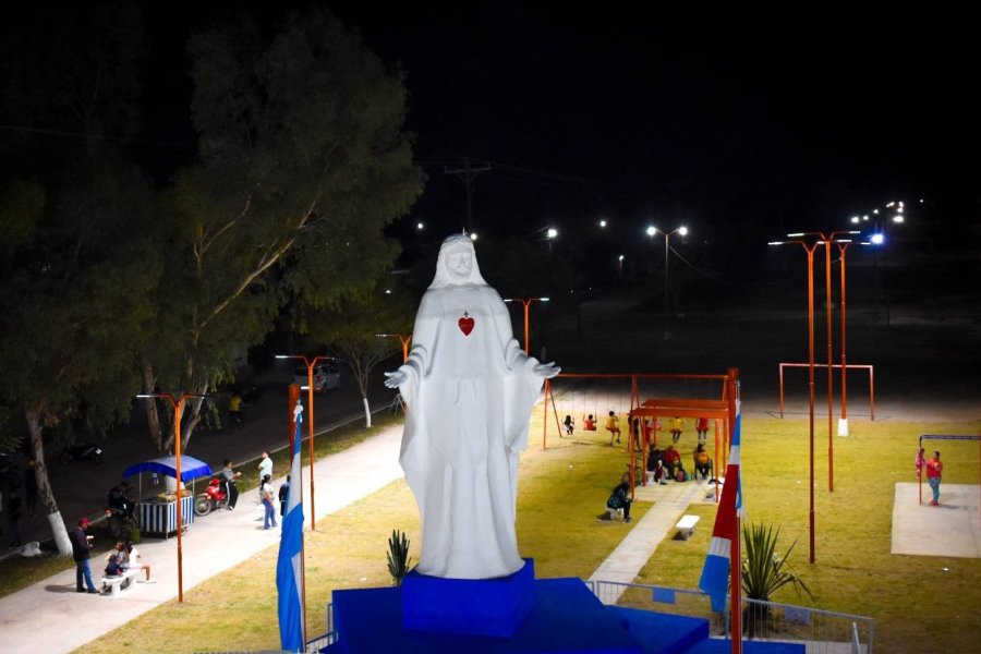 Clodomira: Inauguran la plaza Sagrado Corazón de Jesús