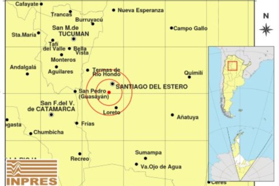 Sismo en Santiago del Estero