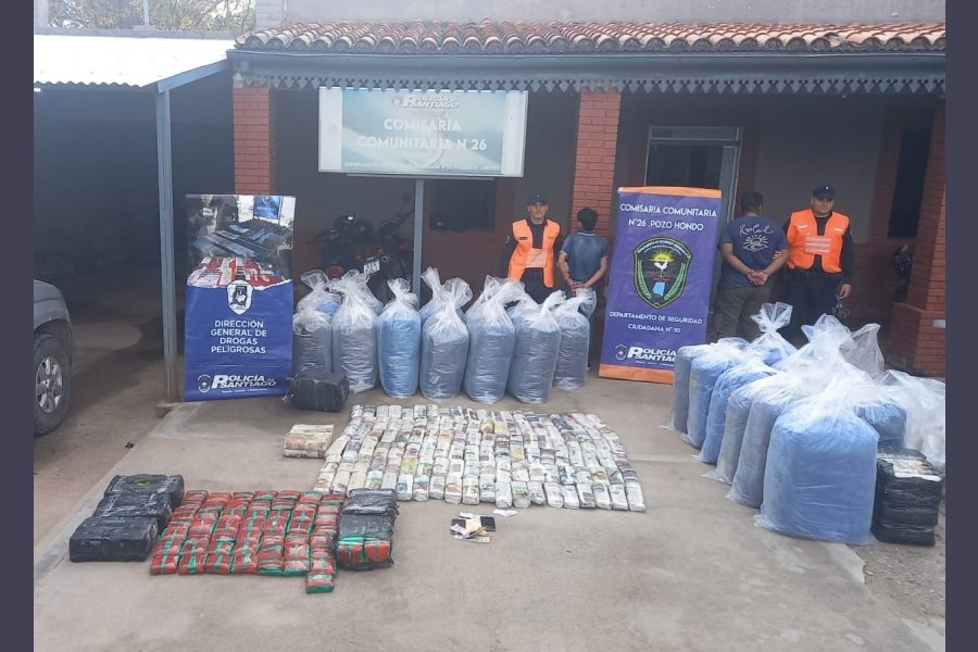 Pozo Hondo, Dpto. Jiménez: Descubren 700 kilos de hojas de coca que iban a La Banda