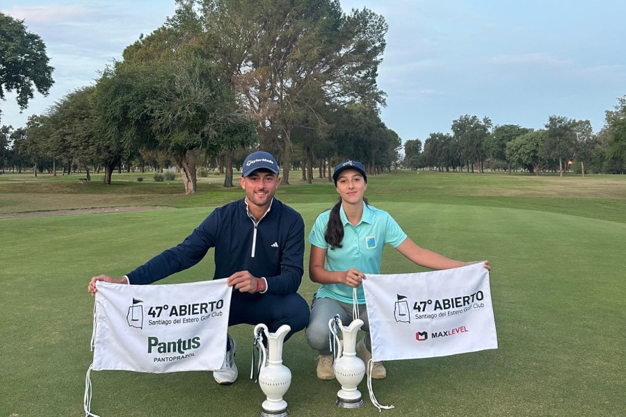 Loureiro y Suárez se consagraron en el 47° Torneo Abierto del Santiago del Estero Golf Club