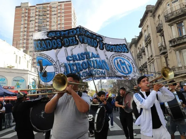 La CGT marchó este miércoles bajo la consigna «el trabajo es sagrado»