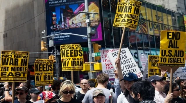 Protestas en Estados Unidos contra la guerra tras los ataques a instalaciones nucleares iraníes