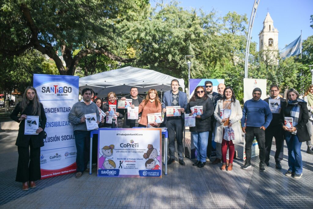Con una jornada de prevención y concientización se conmemoró el día Mundial Contra el Trabajo Infantil en la Plaza Libertad