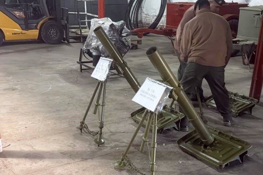 Dos morteros usados en la Guerra de Malvinas serán exhibidos en Forres