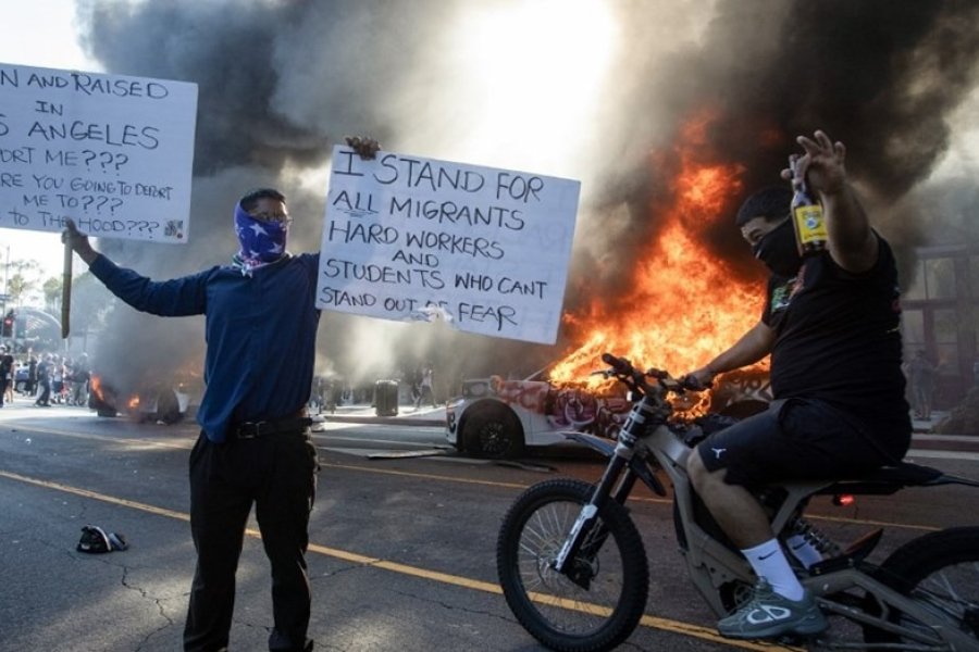 Las protestas contra las redadas migratorias se multiplican por Estados Unidos