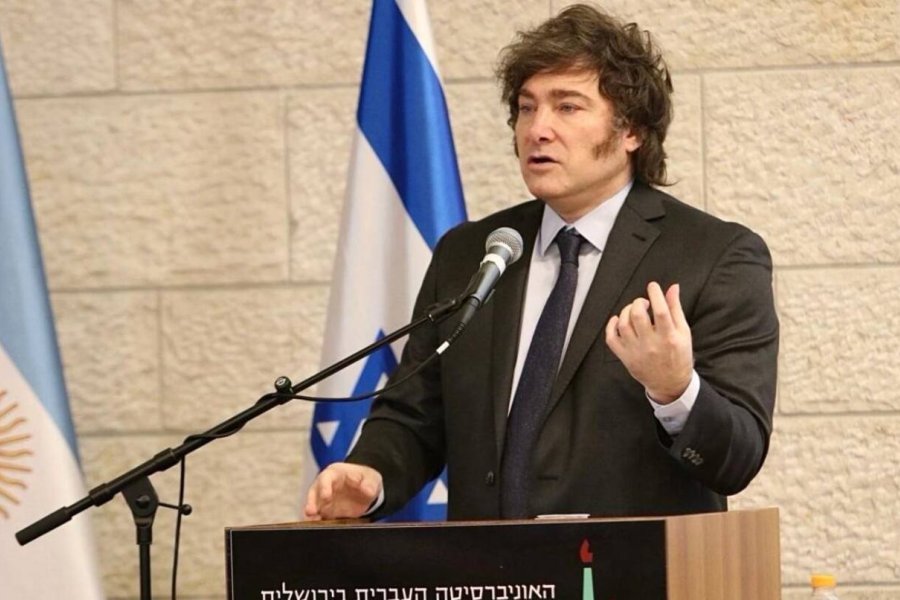 Dos manifestantes pro Palestina quisieron agredir a Javier Milei en Israel