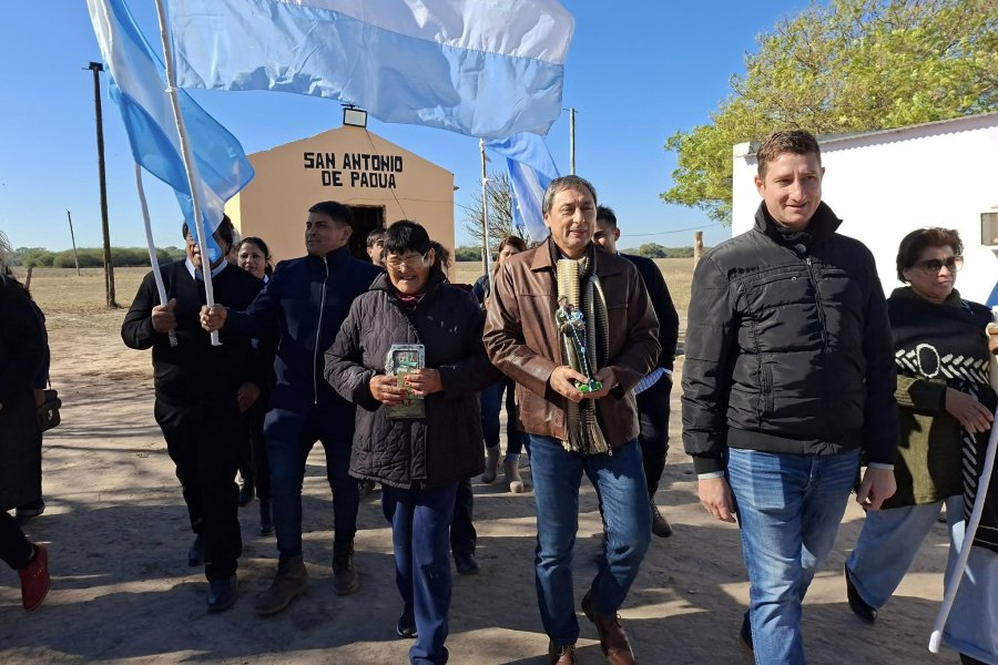 Paraje La Reserva, Dpto. Juan F. Ibarra: Silva Neder estuvo en la fiesta de San Antonio de Padua