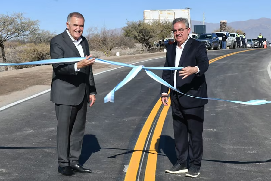 Jaldo y Jalil presentaron importante obra en una ruta clave para Tucumán y Catamarca