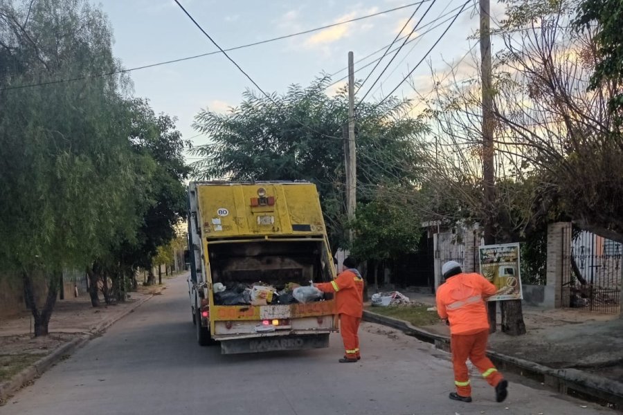 Servicios Urbanos de la Capital realizó la recolección de residuos durante el feriado nacional del lunes