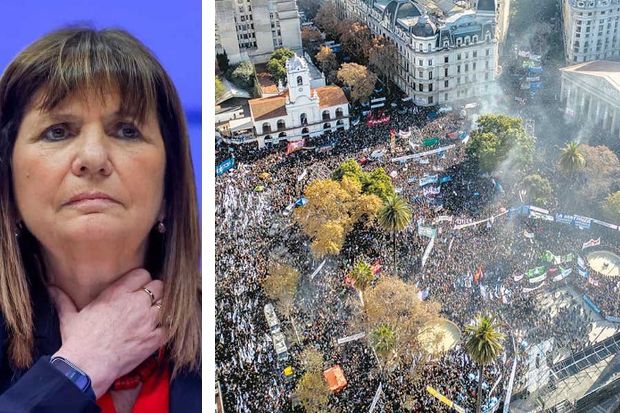 Bullrich minimizó la marcha de apoyo a CFK: «Como mucho hubo 48.000 personas»