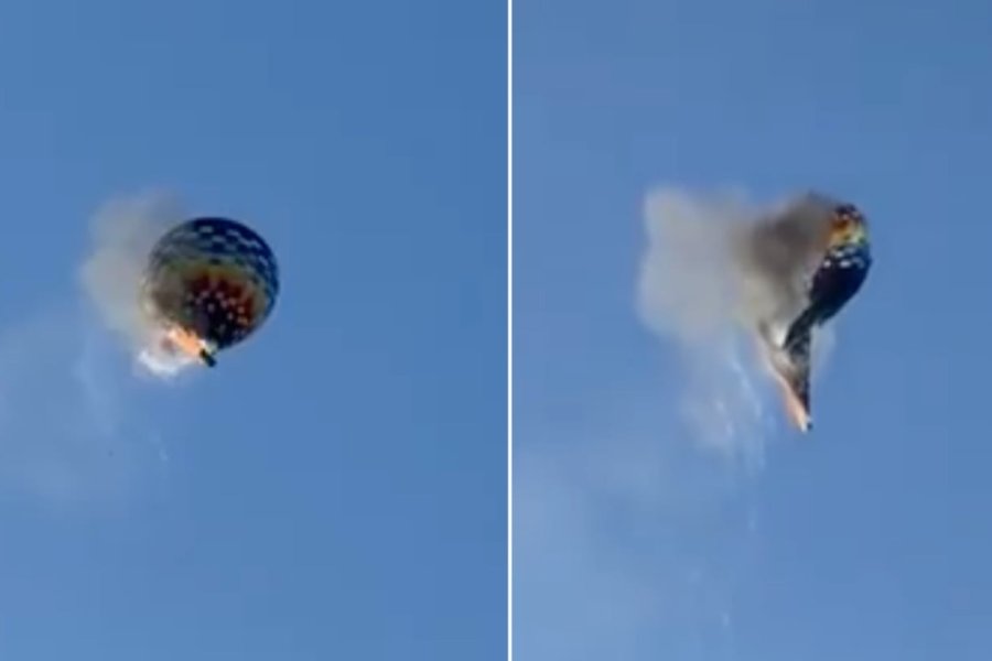 Brasil: se prendió fuego un globo aerostático y hay al menos ocho muertos
