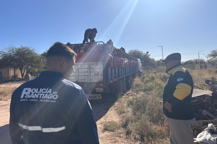 Decomiso de leña en Sumampa: Operativo exitoso contra la tala ilegal