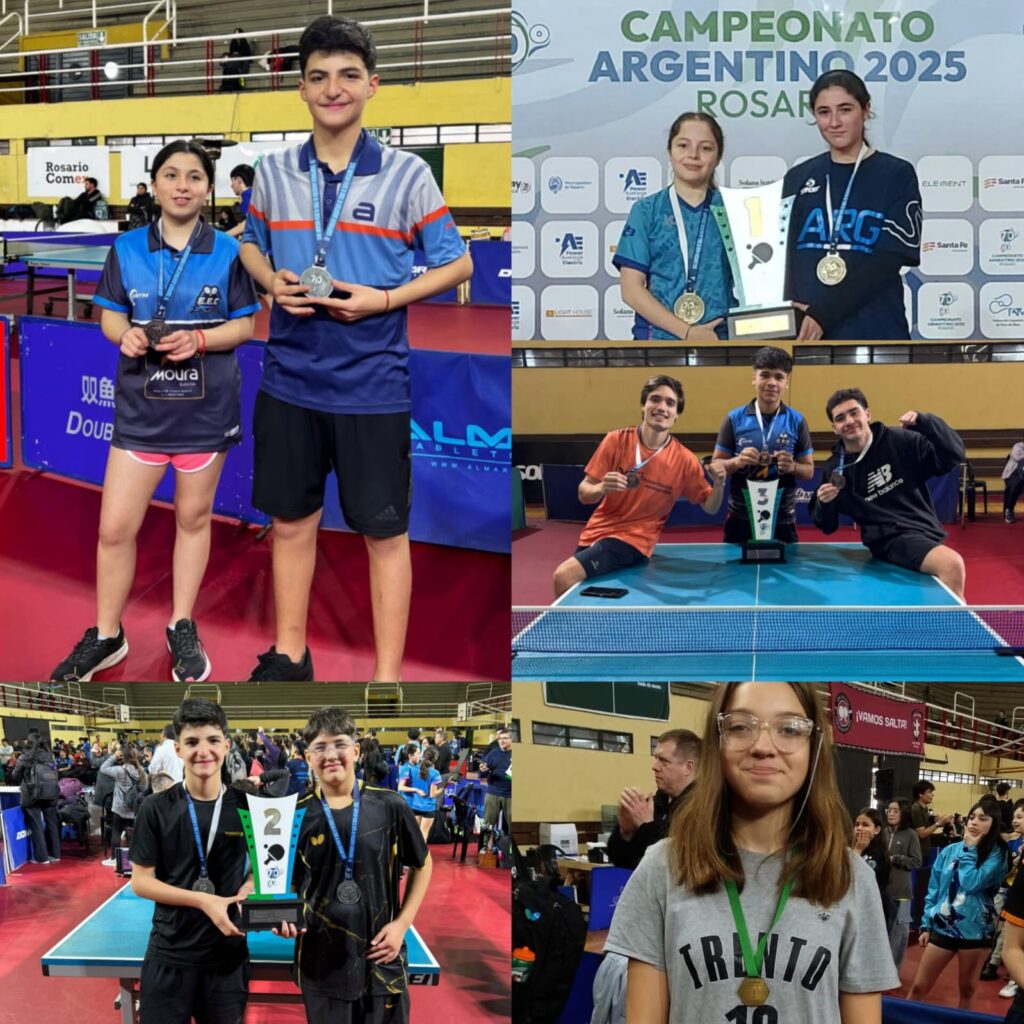 Oro, Plata y Bronce para Santiago del Estero en el Campeonato Nacional Argentino de Tenís de Mesa.