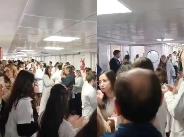 Personal del Hospital Garrahan realizó un «ruidazo» en reclamo por el cierre de las residencias