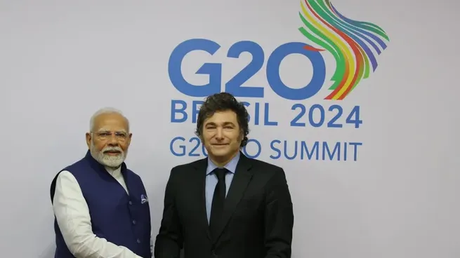 Javier Milei recibirá a Narendra Modi, el primer ministro de India
