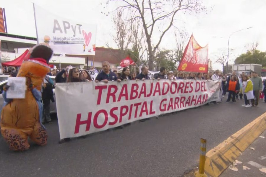 Los trabajadores del Hospital Garrahan encabezan un nuevo paro