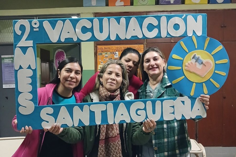Concretan vacunación antigripal para personal esencial en Los Juríes