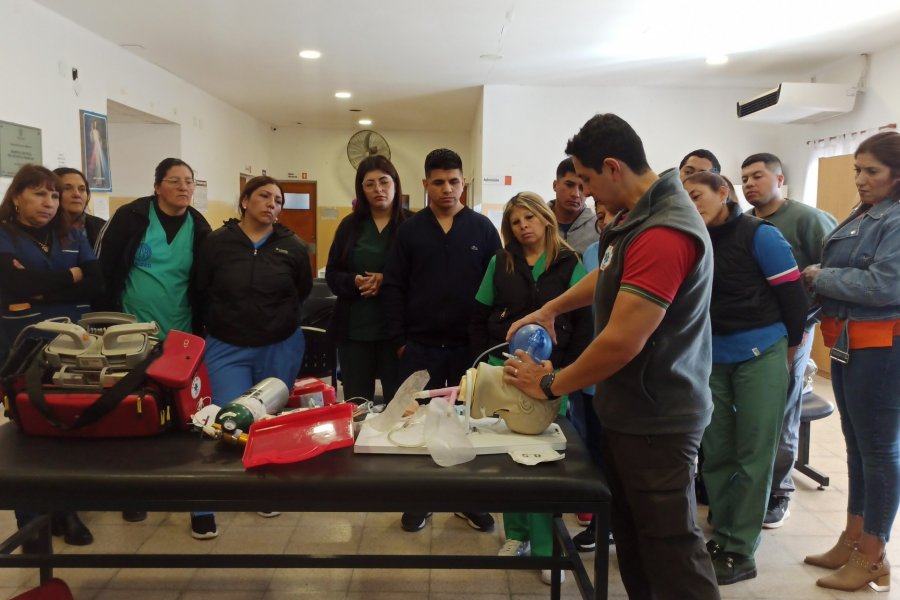 SEASE 107 dictó una capacitación en el Hospital de San Pedro de Guasayán
