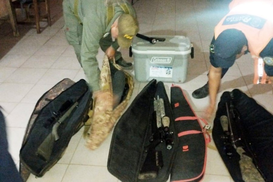 Secuestraron armas, municiones y elementos ilegales para la caza y la pesca
