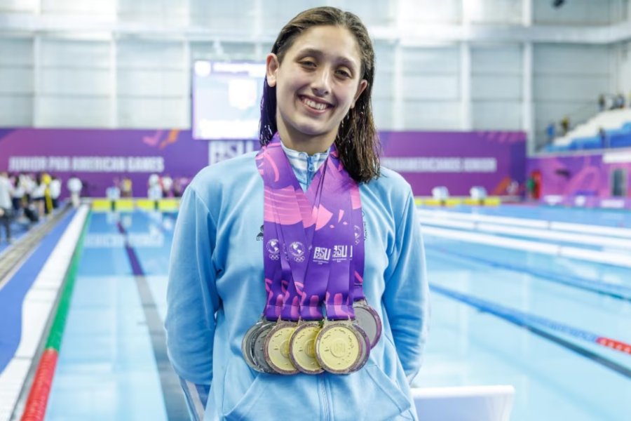 Nuevo logro para Agostina Hein en el Mundial Juvenil de natación: Ganó la medalla de plata en los 800 metros