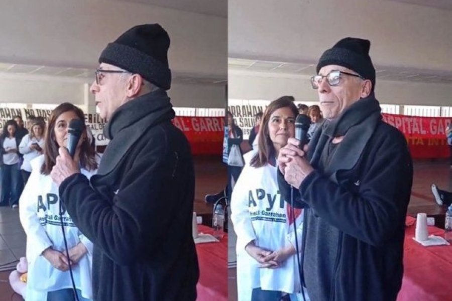 Romano en el Garrahan: «Vine para denunciar a este gobierno de hijos de p…»