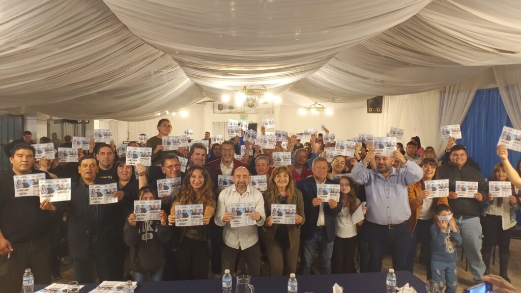 Larcher y Mirolo presentaron candidatos en Frías