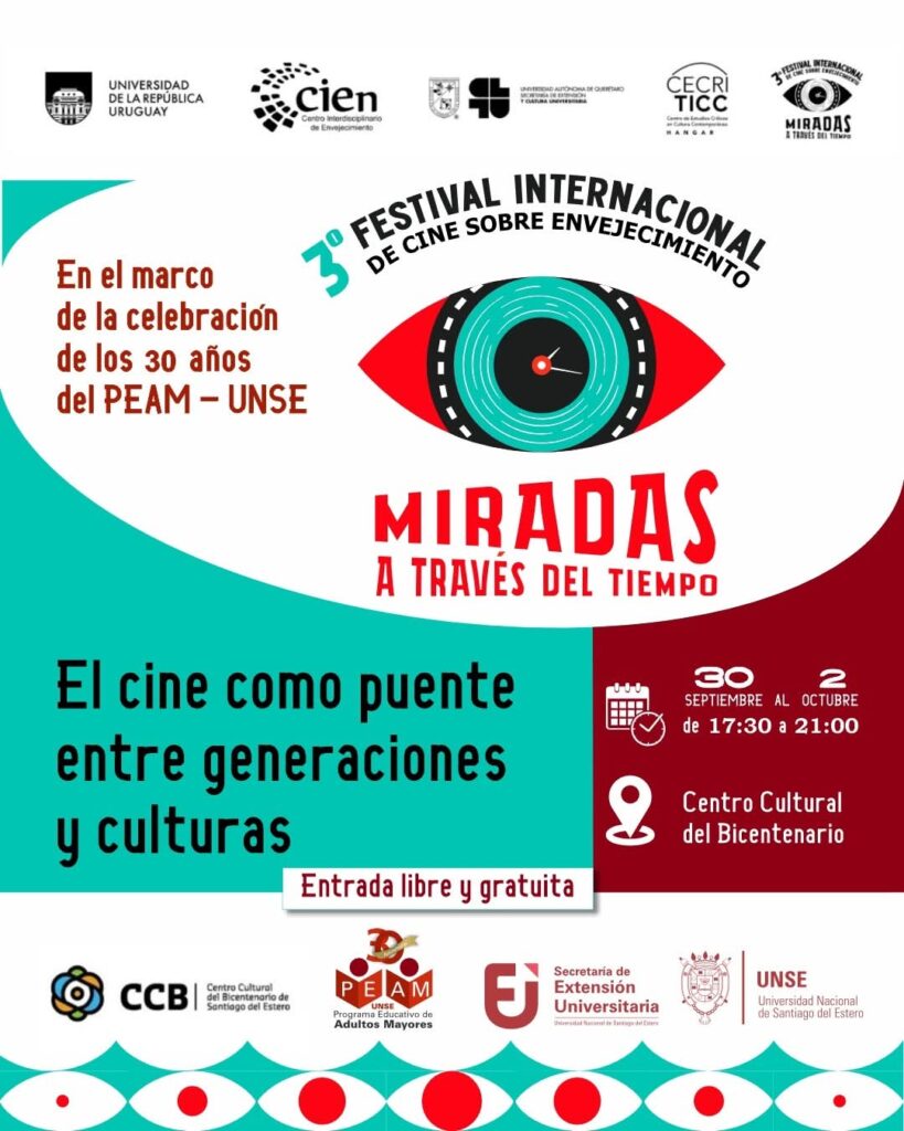 Programa Educativo de Adultos Mayores UNSE Santiago del Estero, sede del 3er Festival Internacional de Cine “Miradas a Través del Tiempo”