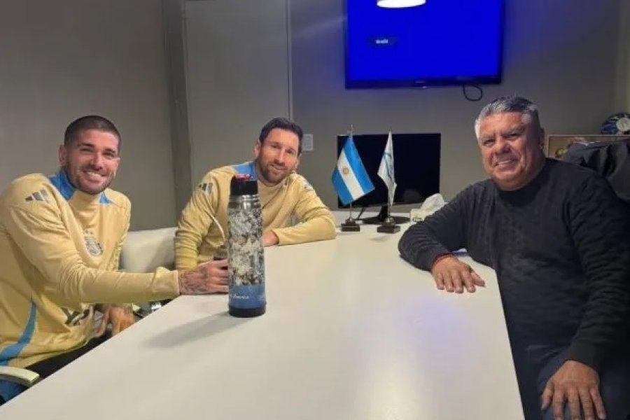 El «mate sagrado»: Messi, Tapia y De Paul repitieron la cábala antes de las Eliminatorias