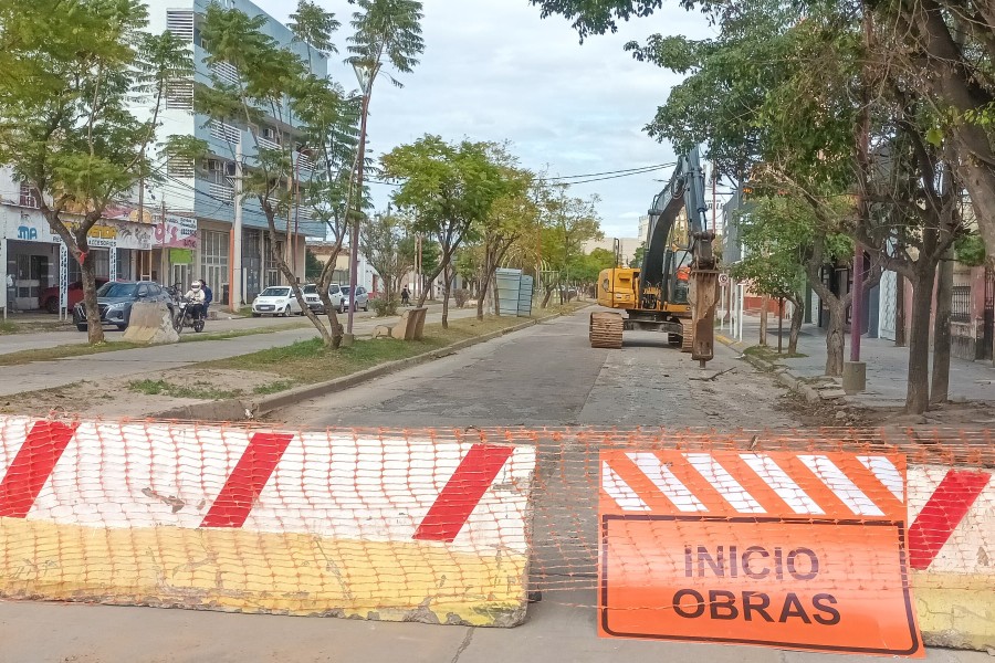 Avanza la repavimentación de la avenida Colón: habrá desvíos en la intersección con Sáenz Peña