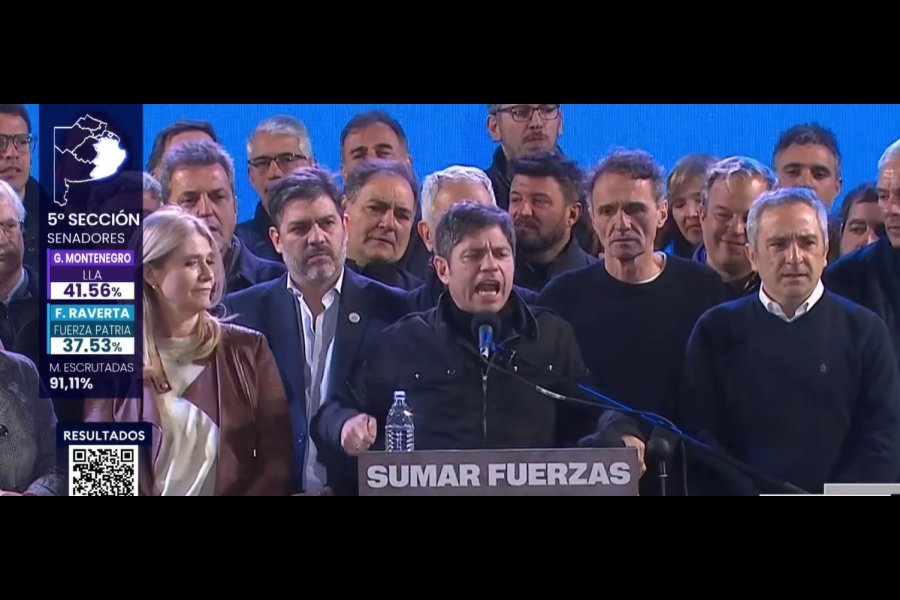 Kicillof celebró la victoria en PBA y les agradeció a Massa y a CFK: “Le pusimos un freno a Milei”