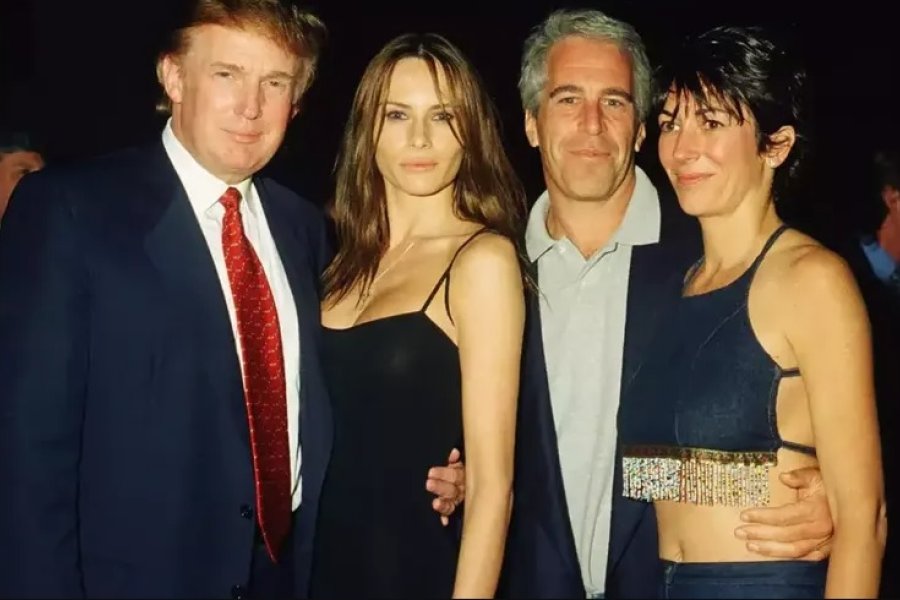 Difundieron una carta con contenido sexual presuntamente enviada por Donald Trump a Jeffrey Epstein