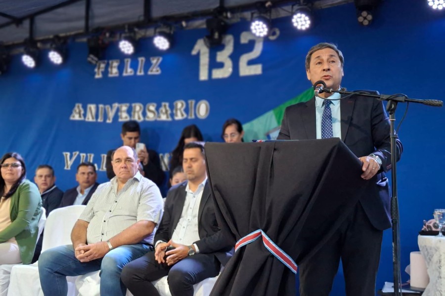Silva Neder encabezó los festejos por el 132° aniversario de Villa Unión