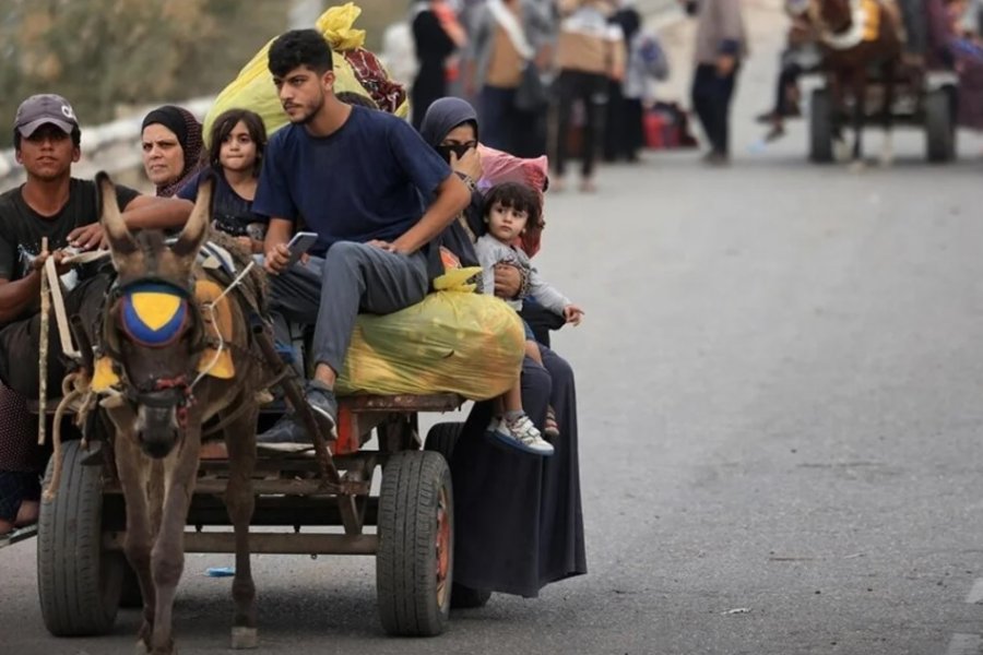 Cerca de 48.000 personas huyeron de Gaza por la ofensiva de Israel
