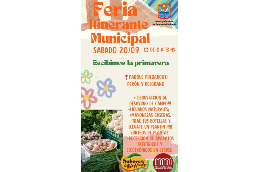 Las Termas celebra la llegada de la primavera con feria itinerante