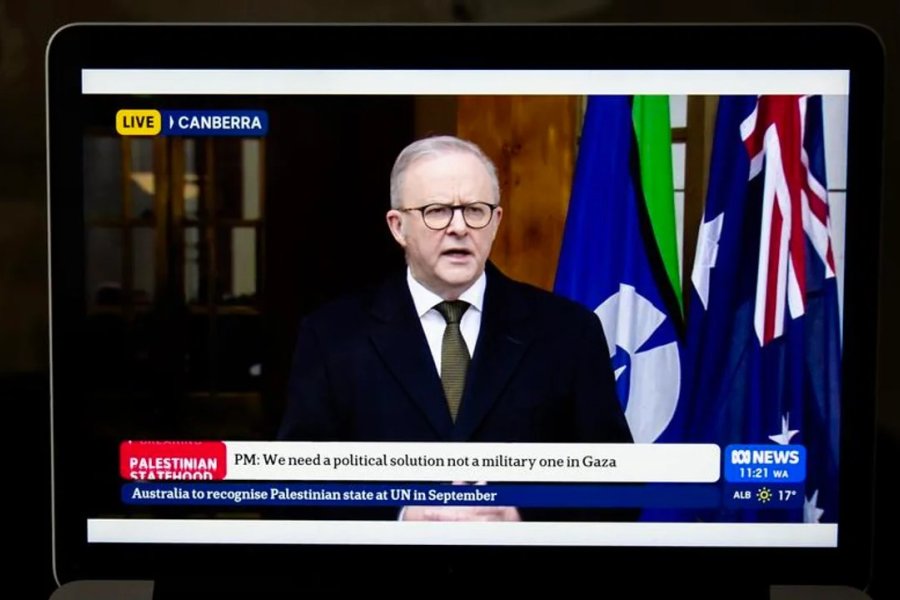 Albanese explica el reconocimiento de Australia al Estado Palestino