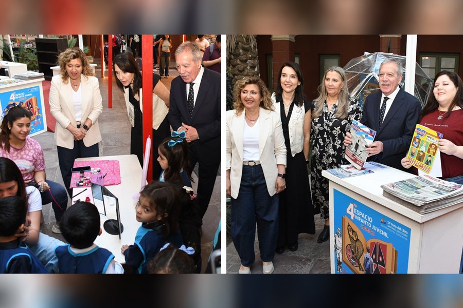 Elías Suárez y Norma Fuentes recorrieron el Espacio Infanto Juvenil Cómics del CCB