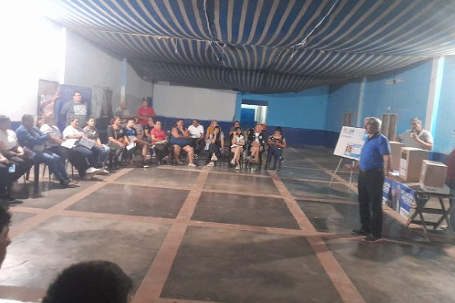 Se realizó una reunión del PJ de Brea Pozo en el club San Martín