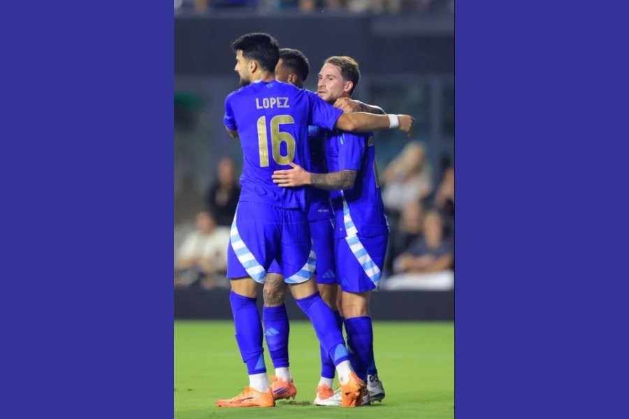Argentina goleó 6-0 a Puerto Rico en Miami