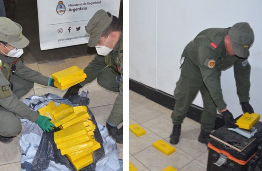Secuestran casi 47 kilos de cocaína valuados en cerca de $ 1.000 millones