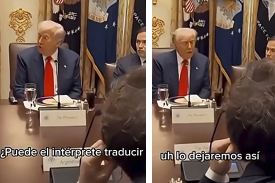 ¿Trump tuvo «fiaca» de que le traduzcan lo que dijo Milei?