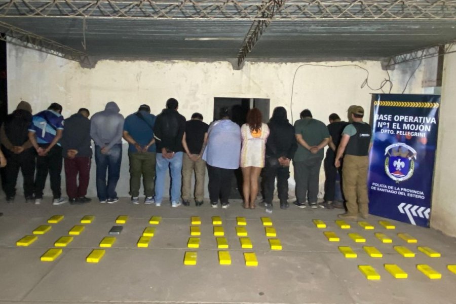 Megaoperativo contra el narcotráfico en Santiago del Estero: Doce detenidos y 47 kilos de cocaína incautados