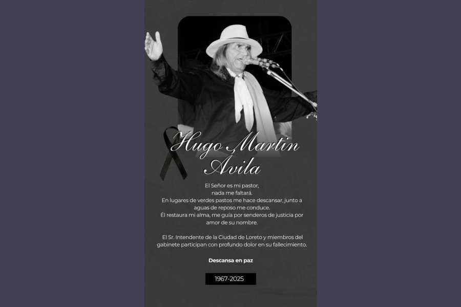 Profundo Pesar en Loreto por el Fallecimiento de Hugo “Cachilo” Ávila Profundo Pesar en Loreto por el Fallecimiento de Hugo “Cachilo” Ávila