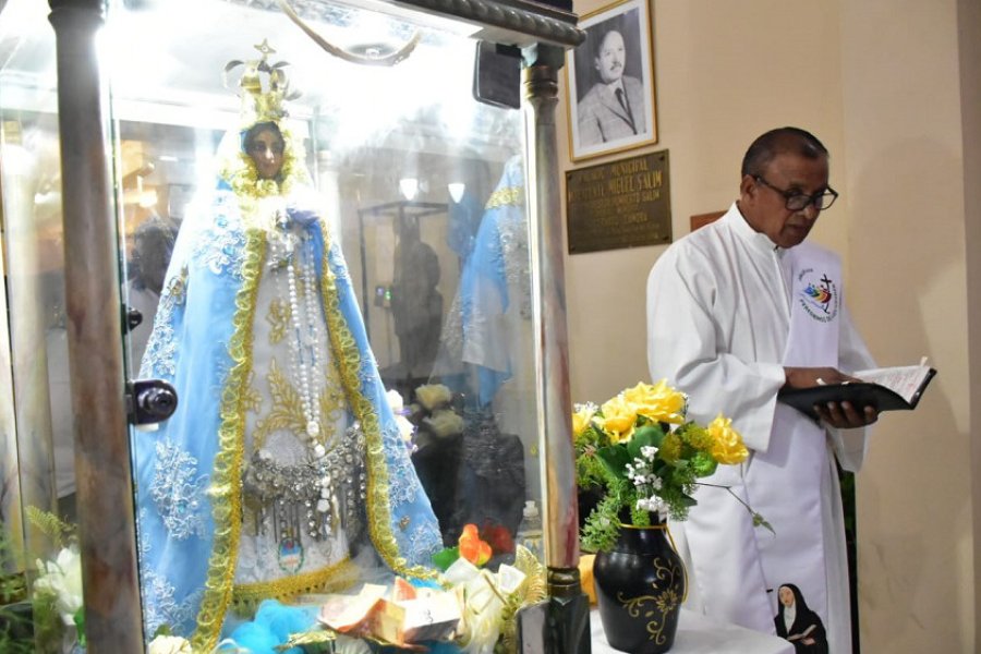 La imagen de la Virgen del Valle visitó el Palacio Municipal de Frías La imagen de la Virgen del Valle visitó el Palacio Municipal de Frías