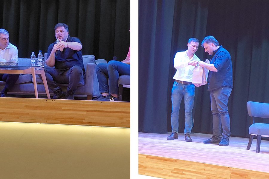 Leandro Santoro brindó un conversatorio sobre actualidad política en Fernández Leandro Santoro brindó un conversatorio sobre actualidad política en Fernández