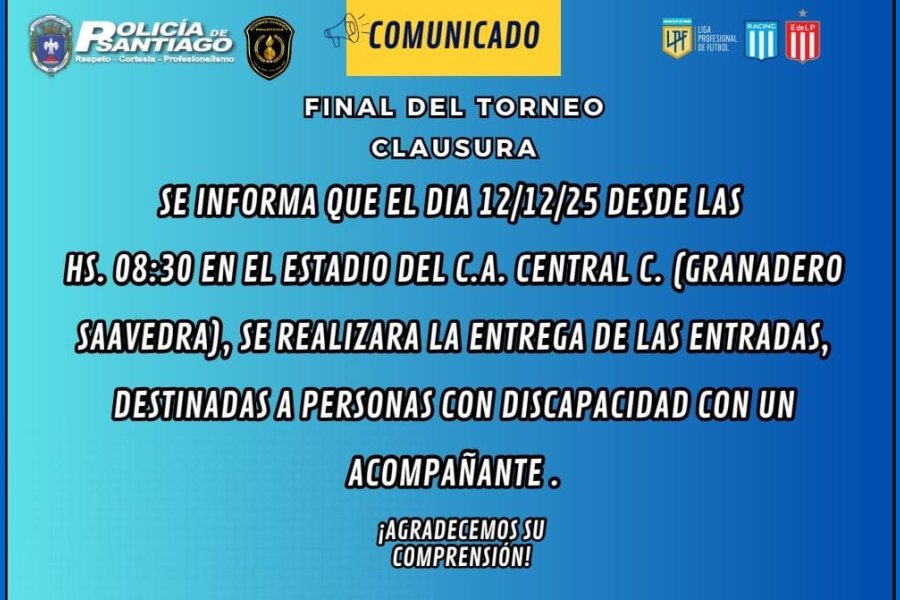 Entrega de entradas para la final (personas con discapacidad) Entrega de entradas para la final (personas con discapacidad)
