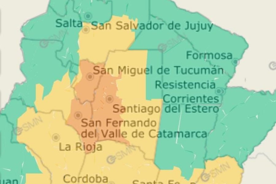 Alerta Naranja y Amarilla por fuertes tormentas en Santiago del Estero Alerta Naranja y Amarilla por fuertes tormentas en Santiago del Estero
