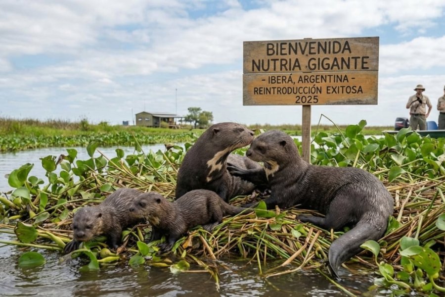 Hito Histórico: La nutria gigante recupera su Trono en los Esteros del Iberá