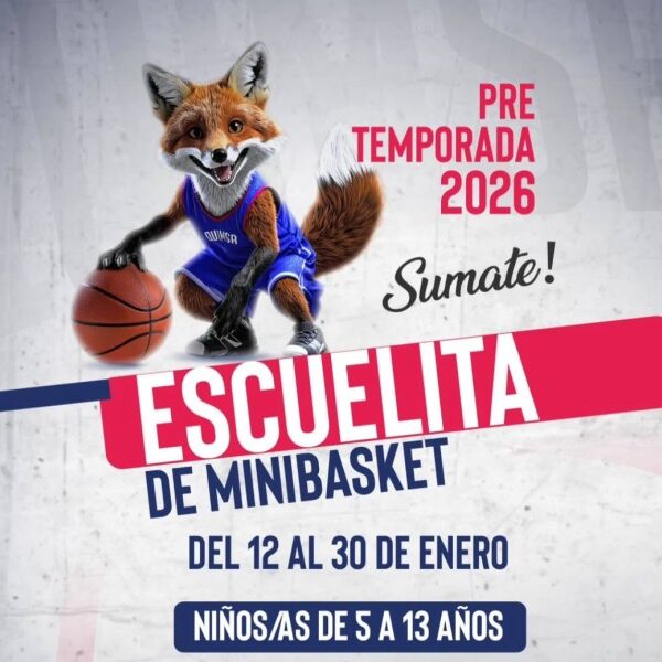 Quimsa abre las inscripciones para su Escuelita de Minibásquet 2026