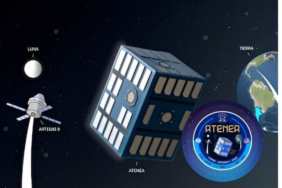 Hito espacial: El satélite argentino Atenea viajará a la Luna en la misión Artemis II de la NASA