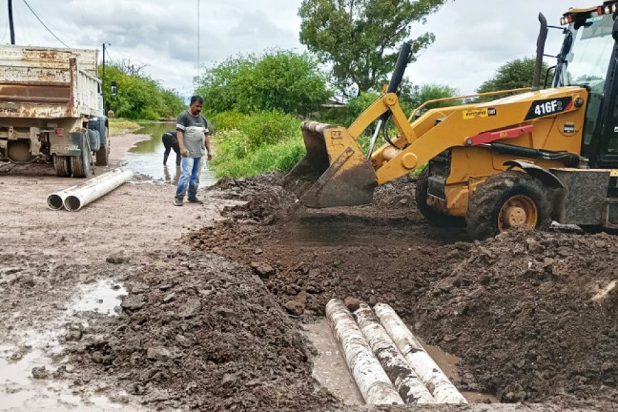 Pinto refuerza obras de desagüe tras registrar más de 200 milímetros de lluvia